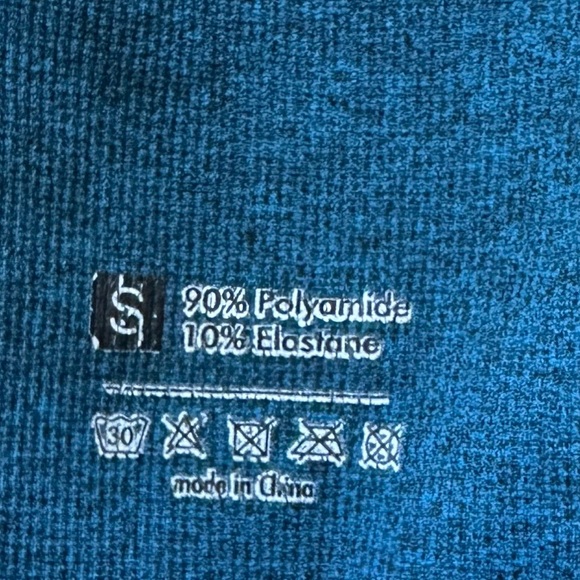 PRETTY LITTLE THING NWOT Blue Leggings W/Matching Long Sleeve Crop Size S - Picture 14 of 15